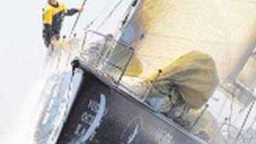 <b>VELOZ. </b>El VO70 español se muestra muy rápido en el inicio.