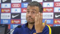 Luis Enrique, en rueda de prensa.