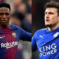 Mina y Maguire, dos centrales similares cerca del United