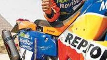 <b>SATISFECHO.</B> Roma celebra su triunfo con las Pirámides al fondo.