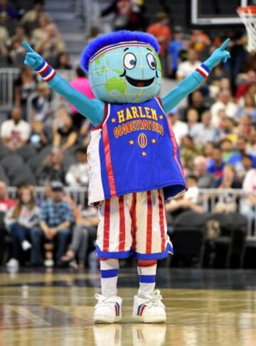 Mascota de los Harlem Globetrotters.