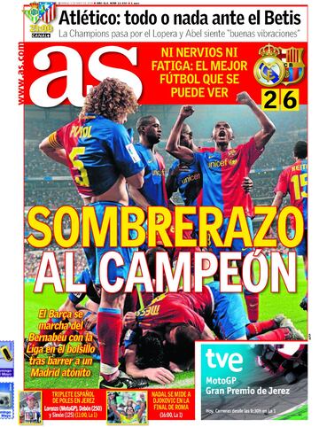 Portada del 3 de mayo de 2008.