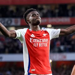 Bukayo Saka responde en las grandes citas dentro de EPL