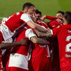 El Girona se acerca al playoff en el mejor momento del curso