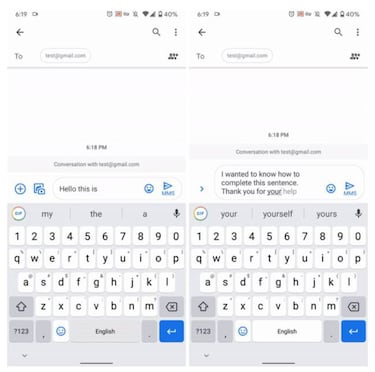El GBoard te sugerirá las frases que escribes en WhatsApp