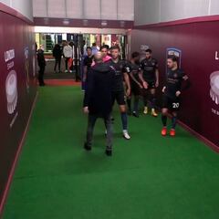 La ya famosa secuencia de Guardiola en el túnel de vestuarios: lluvia de comentarios a favor y en contra