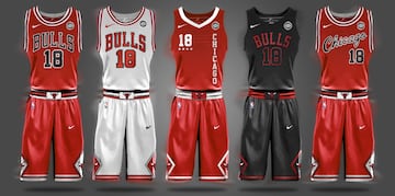 Uniforme de Chicago Bulls.