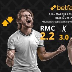 Real Madrid Castilla vs. Real Murcia: horario, dónde ver, pronósticos y clasificación