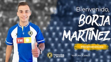 Borja Martínez firma con el Hércules por tres temporadas