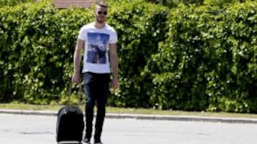 De Gea, a su llegada.