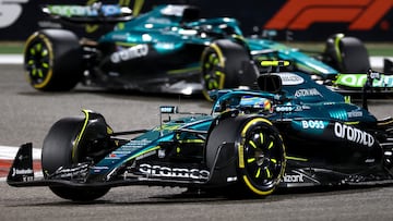 Fernando Alonso y Lance Stroll (Aston Martin AMR25). F1 2025.