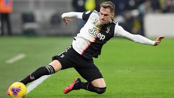 El centrocampista gal&eacute;s de la Juventus, Aaron Ramsey, durante un partido.