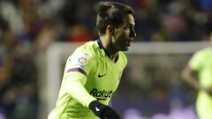 Denis Su&aacute;rez, en el partido de Copa del Rey que enfrent&oacute; a Levante y Barcelona.