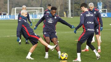 Entrenamiento Deportivo de La Coruña. bouldini yeremay