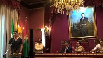 Jesús Fernández, en el acto de su retirada tras 25 años como profesional.