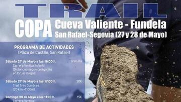 La Copa Cueva Valiente, un trail en San Rafael contra la ELA