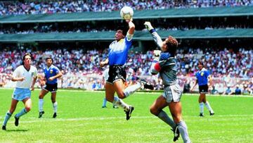 La Mano de Dios de Maradona a Inglaterra en M&eacute;xico 86