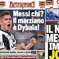 En Italia no dudan en situar a Dybala a la altura de Messi