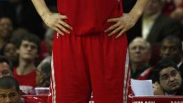 Yao Ming, durante su etapa en los Houston Rockets.