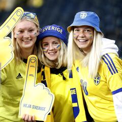 Suecia-España en imágenes