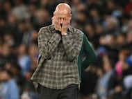 Pep Guardiola y su discutible atuendo.