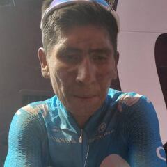 Así llegó Nairo a la meta después de la etapa en pavés