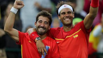 Rafa Nadal y Marc López en los Juegos Olímpicos de Río 2016.