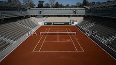 Imagen de la pista Simonne Mathieu en el recinto de Roland Garros.