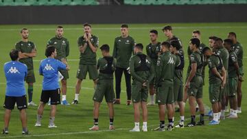 Rubi, en un entrenamiento. 