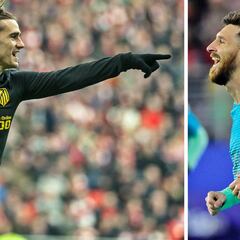 Sólo Messi aguanta el nivel de Griezmann: cinco goles en 2017