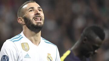 Benzema, ante el Tottenham.