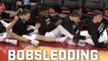 ¿Se imaginan a los Warriors haciendo esto? El banquillo más chalado del planeta