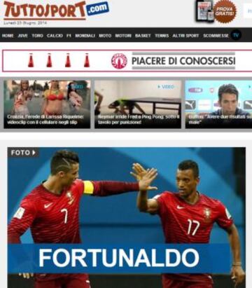 Portadas de la prensa extranjera