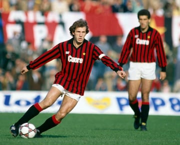 Uno de los mejores defensas en la historia del Milán, Baresi descendió con el club en la campaña 1979-80.