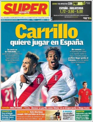 Portadas de la prensa mundial