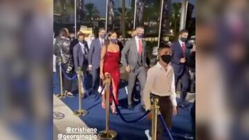 El vídeo de Georgina que eclipsa a Cristiano entrando a la ceremonia de los 'Globe Soccer'