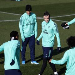 Bale se entrena en la víspera de recibir al PSG