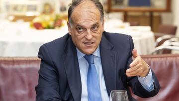 Javier Tebas: "No hay obligación de que se juegue en EE UU"