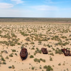 Hace 50 años servía para cultivar y hoy es uno de los lugares más áridos de Asia sin vida aparente
