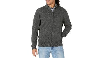 Jersey básico con cuello alto y de punto de algodón para hombre de Amazon Essentials