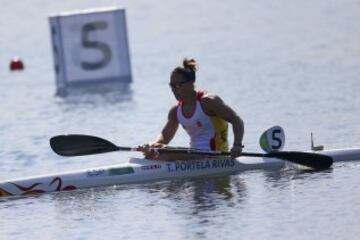 Teresa Portela de 34 años, dio a luz tras Londres 2012, está en sus quintos Juegos. Se metió en la final de K1 200 tras ser segunda en su semifinal y cuarto mejor tiempo de las tres mangas.