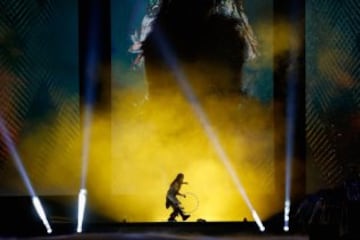 TORONTO, ON - JULY 10: A dancer performs during the Opening Ceremony for the Toronto 2015 Pan Am Games at Rogers Centre on July 10, 2015 in Toronto, Canada.   Ezra Shaw/Getty Images/AFP
== FOR NEWSPAPERS, INTERNET, TELCOS & TELEVISION USE ONLY ==