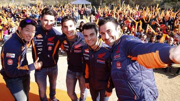 Fujinami, Busto, Márquez, Pedrosa y Bou visitaron el colegio Josep Pla.