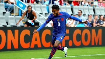 Jesús Ferreira durante un partido con la Selección de Estados Unidos en la Copa Oro de la Concacaf 2023.