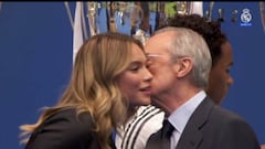 Candidato a momento más random del año: Florentino da dos besos a la novia de Endrick... y vean cómo reacciona el Bernabéu
