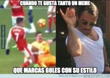 Los memes con los que los hinchas se burlan del polémico gol de Alexis