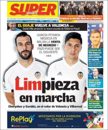 Portadas de la prensa mundial