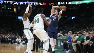 Luka Doncic, durante el partido que ha enfrentado a los Dallas Mavericks y a los Boston Celtics