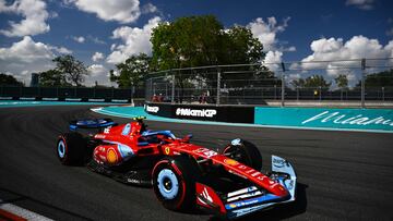 Carlos Sainz (Ferrari SF-24). Miami, Estados Unidos. F1 2024.