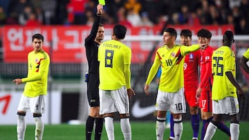 Colombia cay&oacute; 2-1contra Corea del Sur 